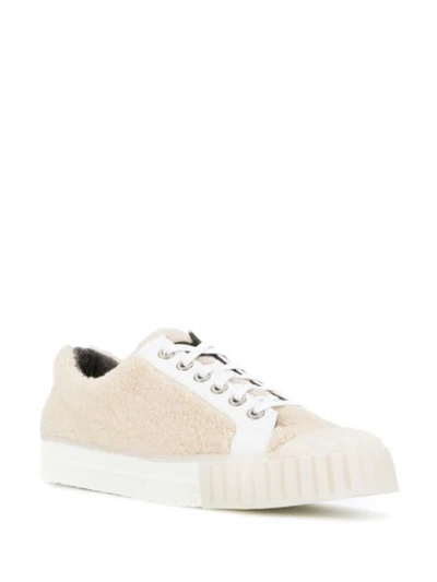 Shop Adieu Textured Lace Up Sneakers In Neutrals