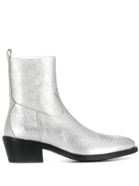 jimmy choo silver boots