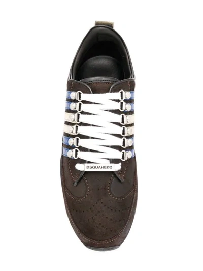 Shop Dsquared2 251 Sneakers In Brown