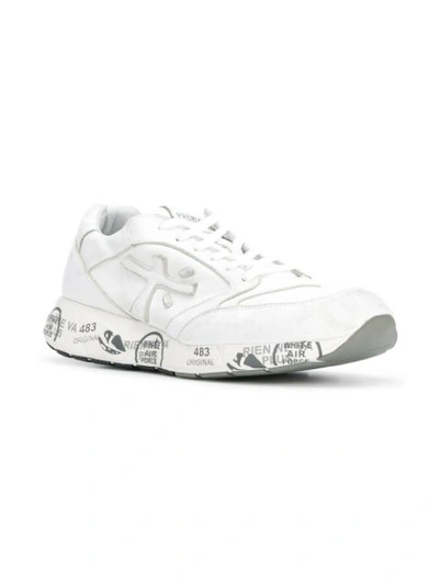 Shop Premiata Zaczac 3567 Sneakers In White