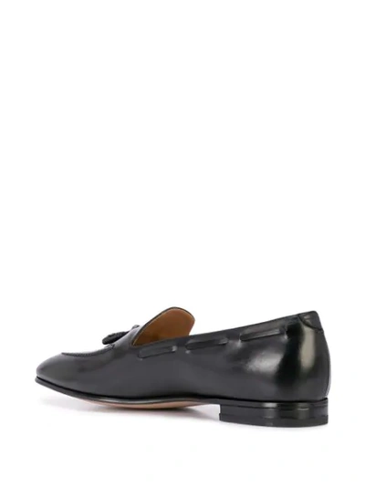 Shop Francesco Russo Tassel Detail Loafers In Black