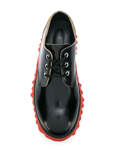 Shop Marni Tank-sole Derby Shoes In Black