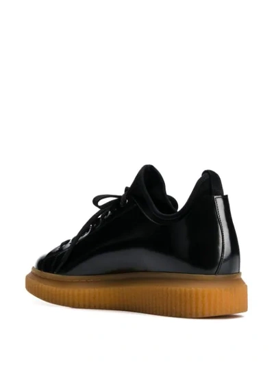 Shop Officine Creative Lace Up Sneakers In Black