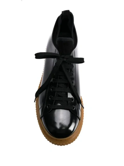 Shop Officine Creative Lace Up Sneakers In Black