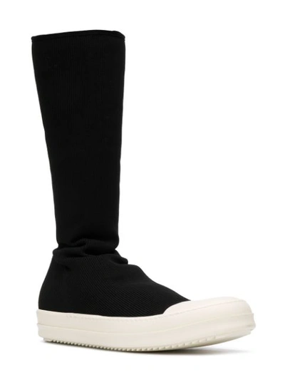 Shop Rick Owens Drkshdw Slim-fit Sneaker Boots - Black