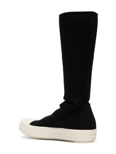 Shop Rick Owens Drkshdw Slim-fit Sneaker Boots - Black