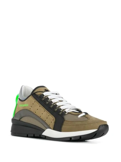 Shop Dsquared2 551 Sneakers In Green