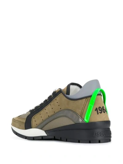Dsquared2 551 Sneakers In Green Nubuck In Dark Green | ModeSens