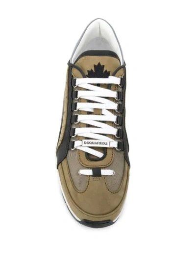 Shop Dsquared2 551 Sneakers In Green