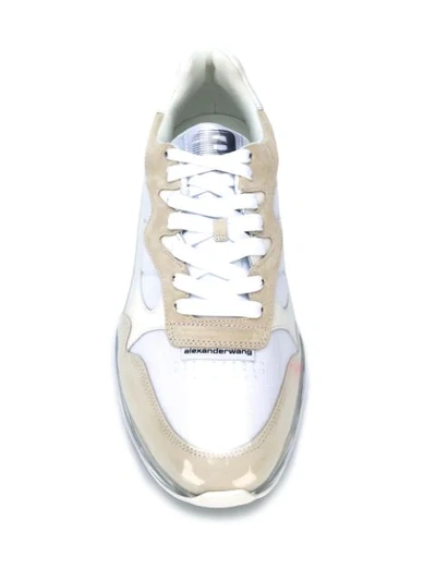 Shop Alexander Wang Marbled Effect Sneakers In White