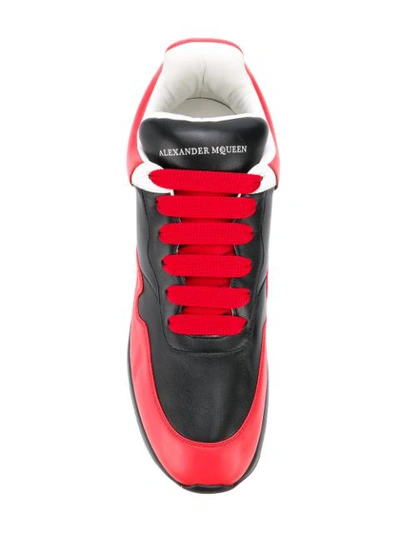Shop Alexander Mcqueen Lace-up Sneakers - Black