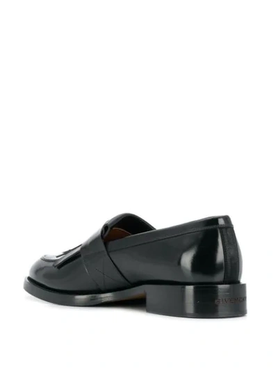 Shop Givenchy G Buckle Penny Loafer In Black