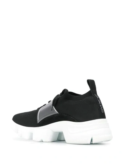Shop Givenchy Jaw Logo Sneakers In Black