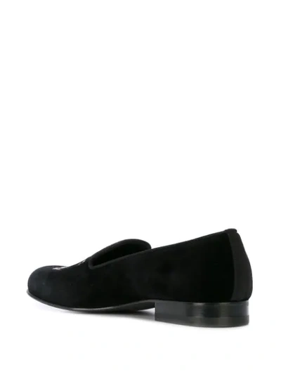 Shop Gucci Flying Pig Loafers In Black