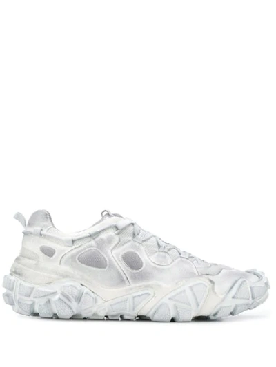 Shop Acne Studios Bolzter Tumbled M Sneakers In White