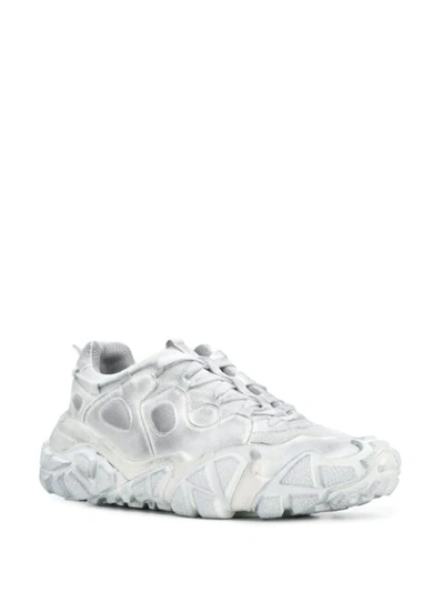 Shop Acne Studios Bolzter Tumbled M Sneakers In White