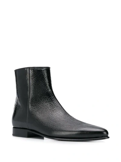 GIVENCHY POINTED TOE ANKLE BOOTS - 黑色