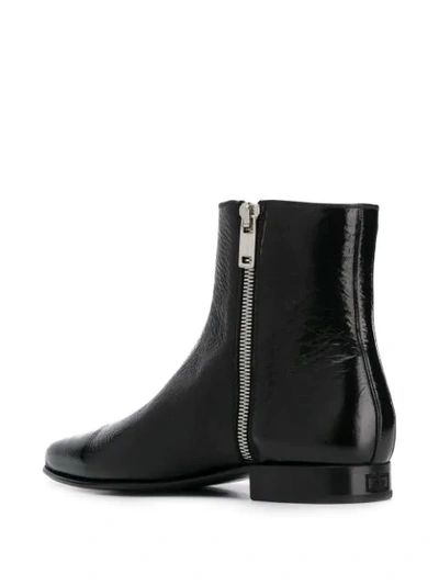 GIVENCHY POINTED TOE ANKLE BOOTS - 黑色