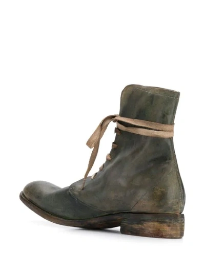Shop A Diciannoveventitre Wild Military Boots In Green