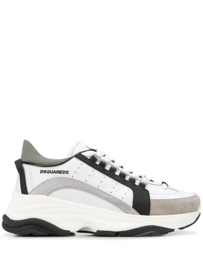 Men s Colourblock Chunky Runner Sneakers Black white