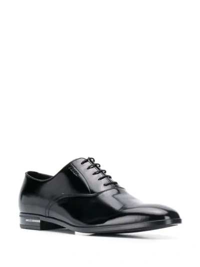 Shop Prada Classic Oxford Shoes In F0002