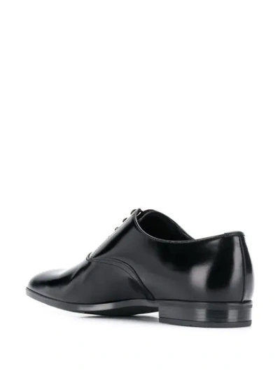 Shop Prada Classic Oxford Shoes In F0002