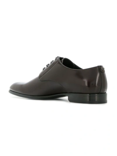 Shop Dolce & Gabbana Classic Derby Shoes In Brown