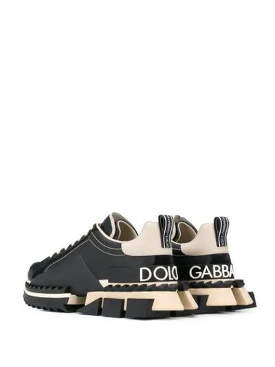 Shop Dolce & Gabbana Super King Sneakers In Black