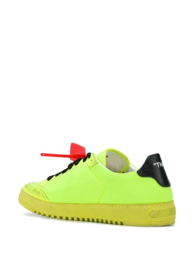 OFF-WHITE 2.0 LOW TOP SNEAKERS - 黄色