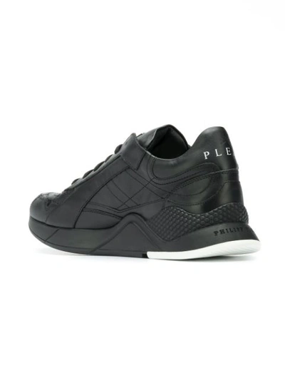 Shop Philipp Plein Runner Rock Pp Sneakers - Farfetch In Black