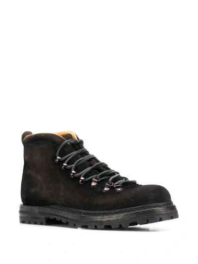 OFFICINE CREATIVE HIKING LACE-UP BOOTS - 黑色
