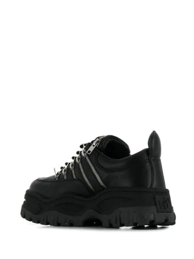 Shop Eytys Hiking Lace-up Sneakers In Black