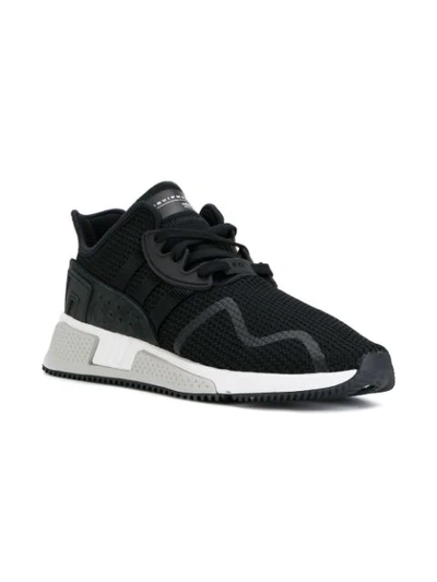 Shop Adidas Originals Eqt Adv 91/17 Sneakers In Black/black/white