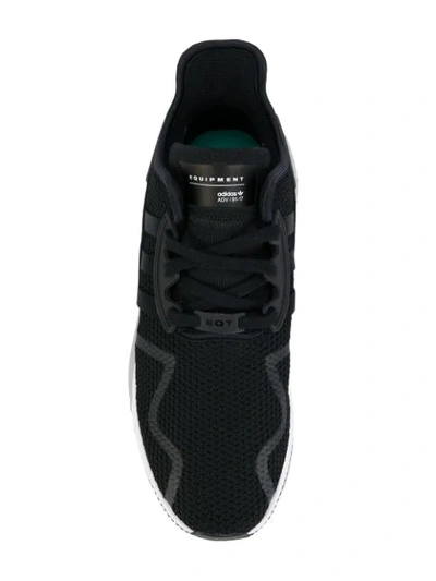 Shop Adidas Originals Eqt Adv 91/17 Sneakers In Black/black/white