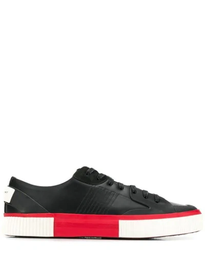 GIVENCHY BRANDED LOW-TOP SNEAKERS - 黑色