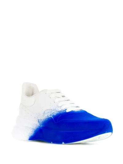 Shop Alexander Mcqueen Spray Paint Sneakers In Blue