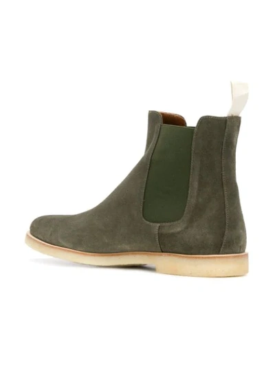 Shop Common Projects Chelsea Boots In Green