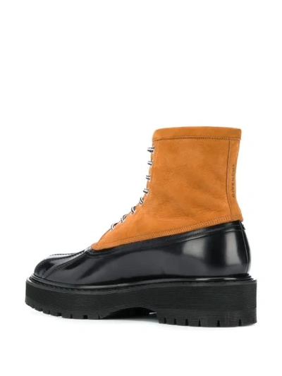Shop Givenchy Dual-tone Hybrid Boots In Black ,brown