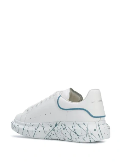 Shop Alexander Mcqueen Oversized Sneakers In 9123 White Blue