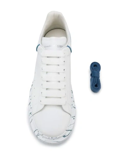 Shop Alexander Mcqueen Oversized Sneakers In 9123 White Blue
