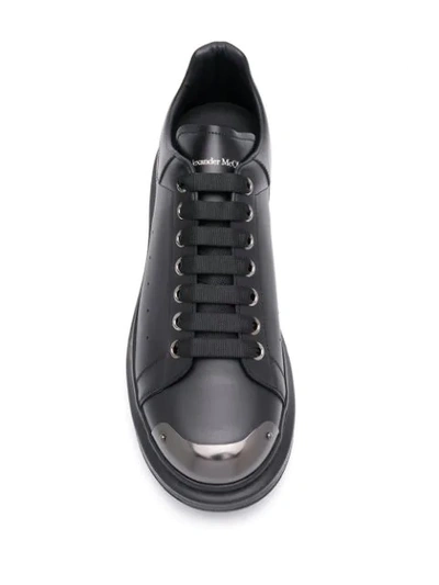 Shop Alexander Mcqueen Toe Cap Oversized Sneakers In Black
