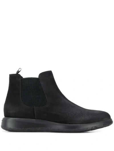 Shop Fratelli Rossetti Suede Ankle Boots In Black