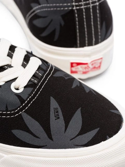 Shop Vans Island Leaf Og Authentic Lx Sneakers In Black