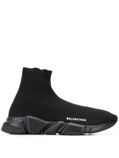 Shop Balenciaga 'speed' Sneakers In Black