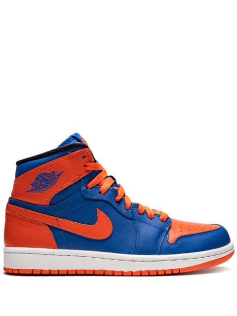 blue and orange jordan ones