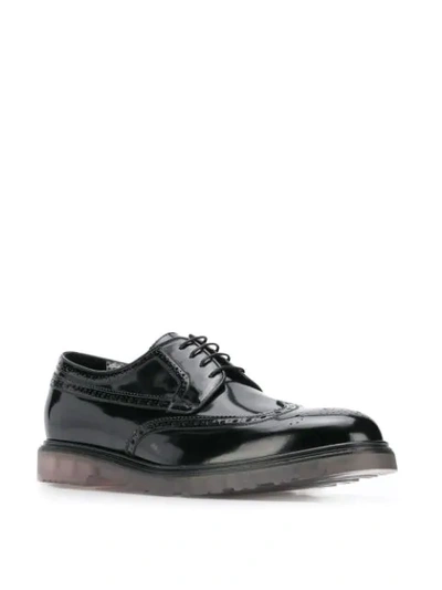 Shop Paul Smith Crispin Lace-up Brogues In Black