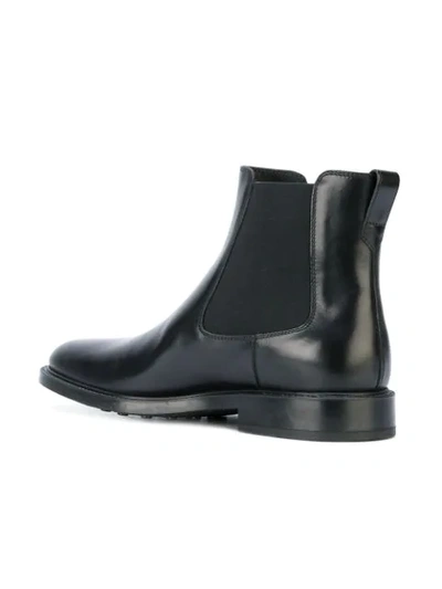 Shop Tod's Classic Chelsea Boots In Black