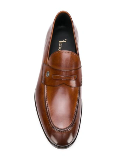 Shop Billionaire Classic Loafers - Brown