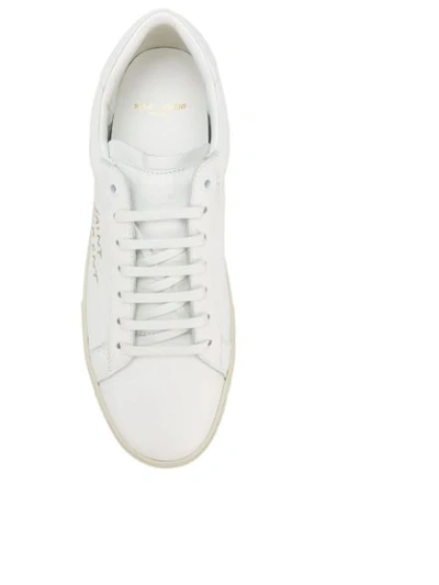 Shop Saint Laurent Court Classic Sneakers In White
