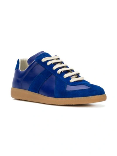 Shop Maison Margiela Replica Sneakers In Blue